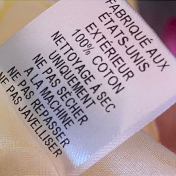 USA Lisa Marie Fernandez Women's White & Pink Wilfred Tie Front Crop Top… - Picture 8 of 16